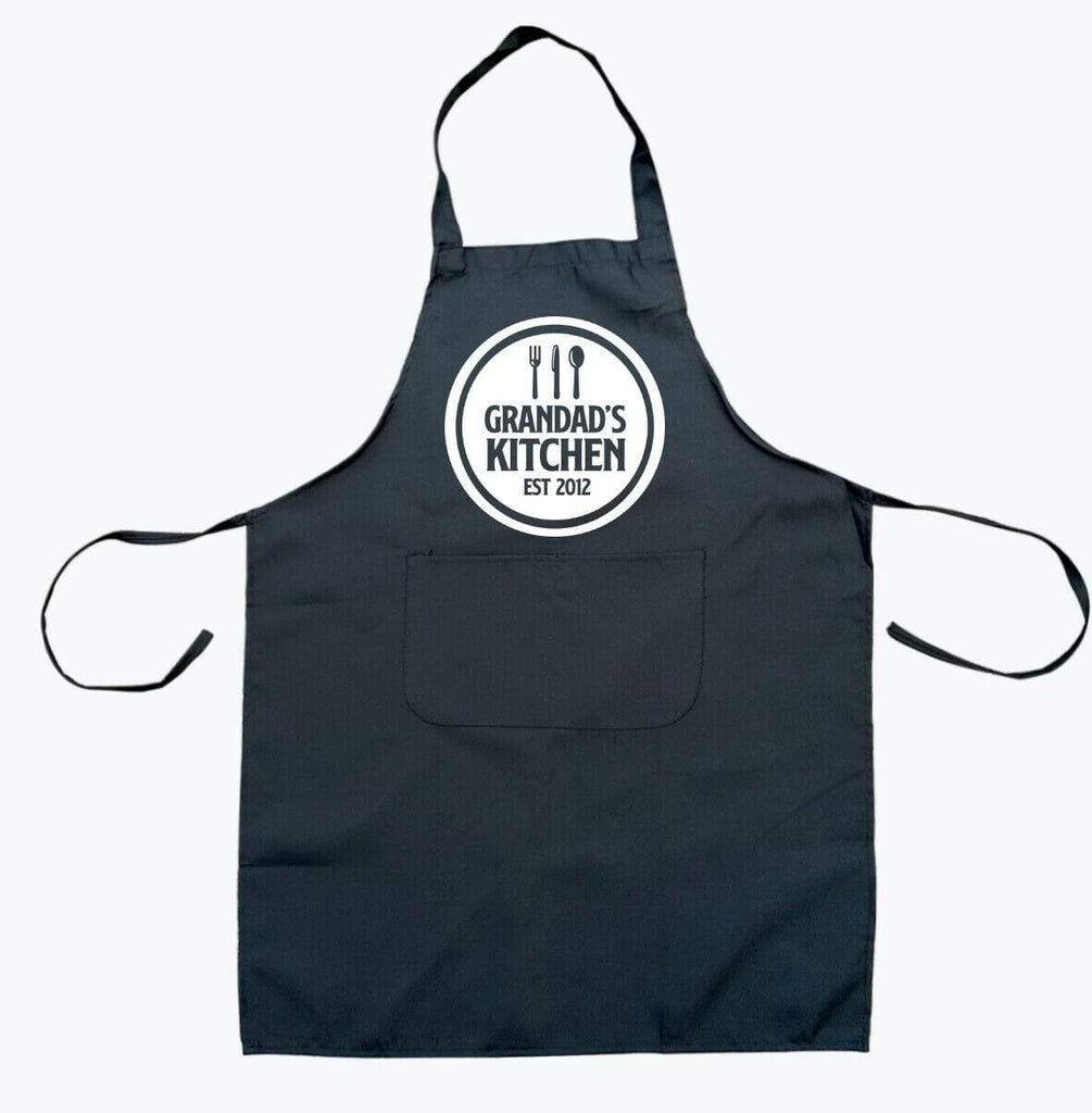 Funny Grandad's BBQ Head Chef Cooking Grilling Aprons Novelty Gift Present D1