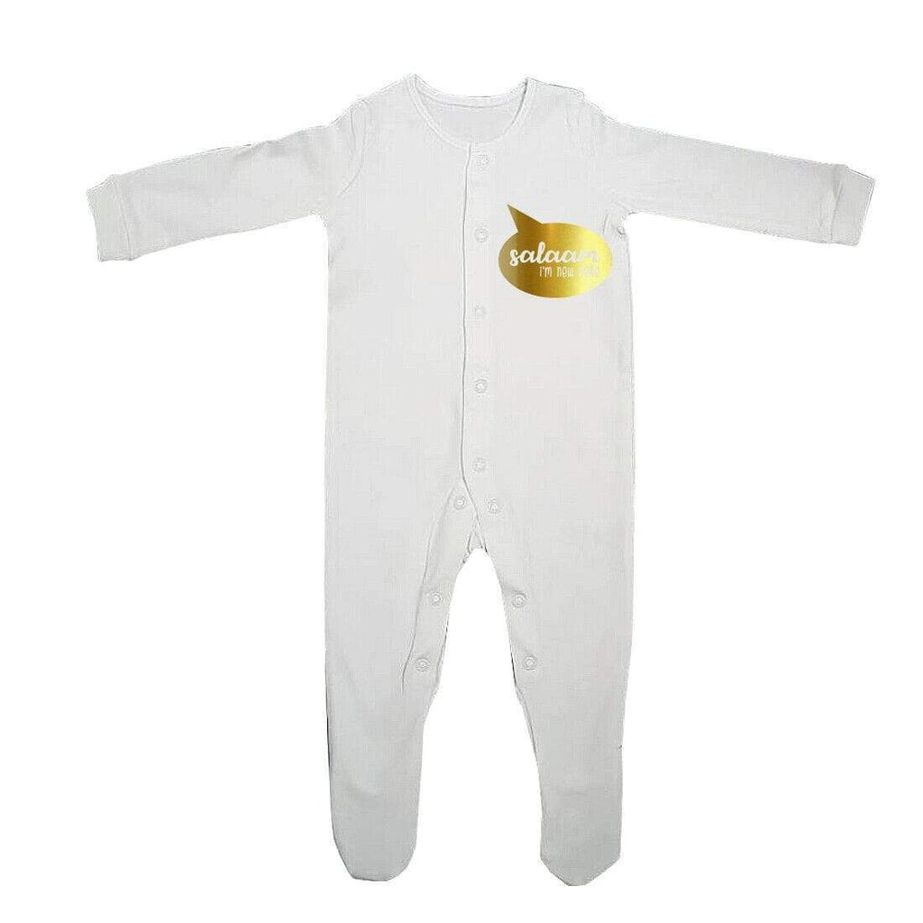 My First Eid Mubarak Islamic Funny Full Sleeve Baby Grows Present  0-12 Months 5