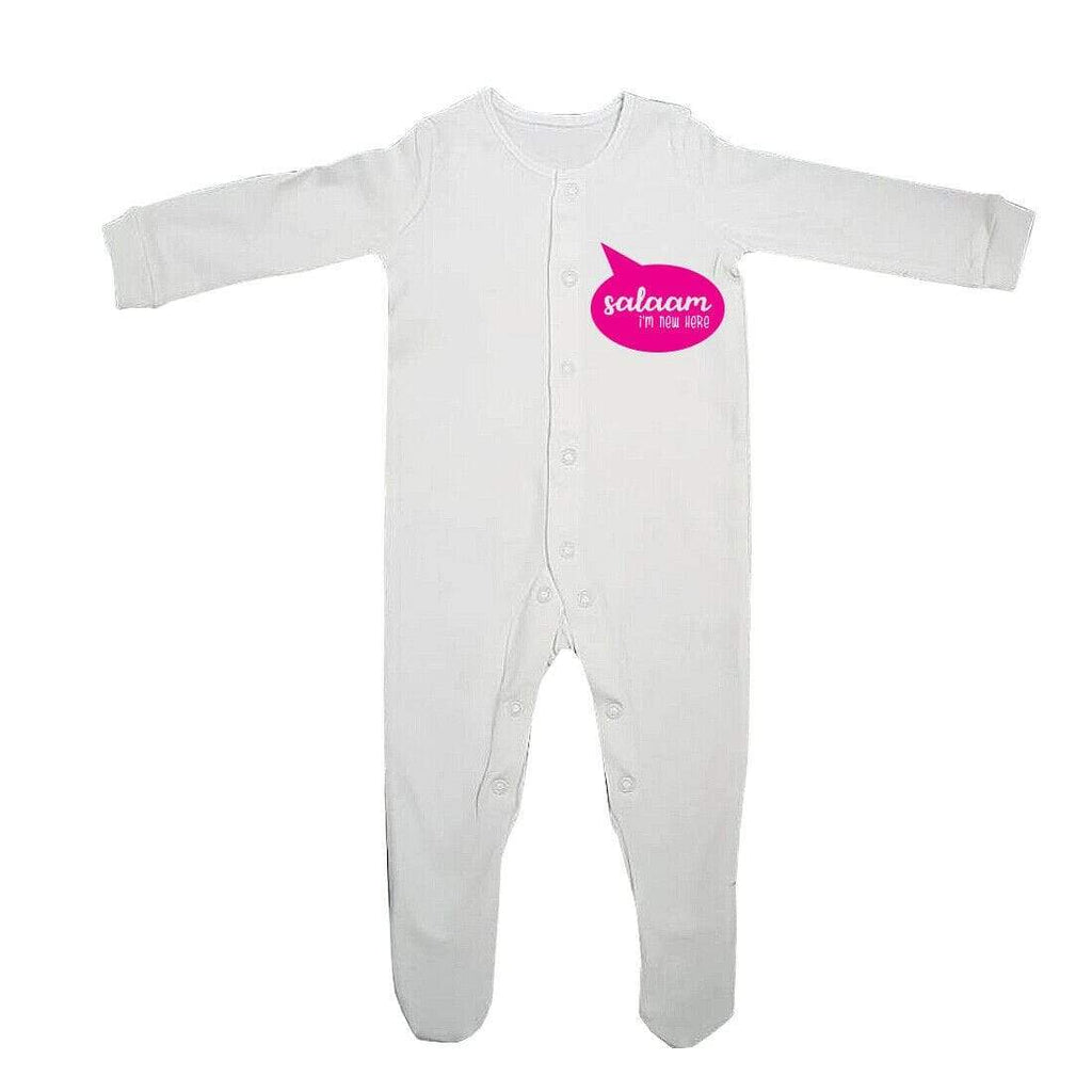 My First Eid Mubarak Islamic Funny Full Sleeve Baby Grows Present  0-12 Months 5