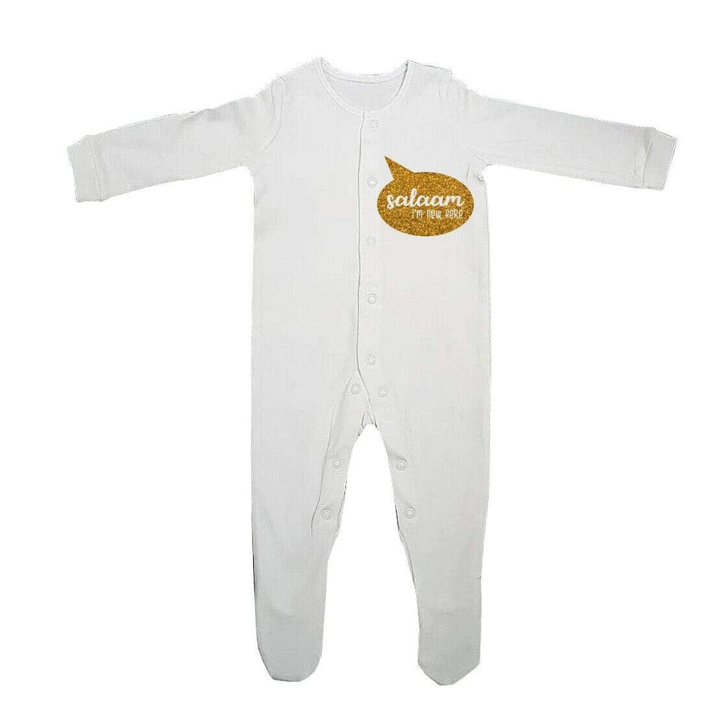 My First Eid Mubarak Islamic Funny Full Sleeve Baby Grows Present  0-12 Months 3