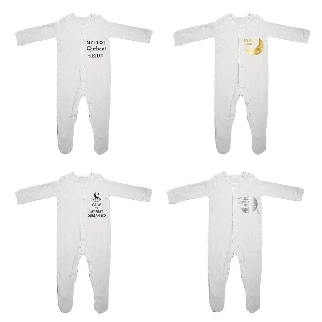 My First Qurbani Eid Keep Calm Full Sleeve Baby Grows Present  0-12 Months D2