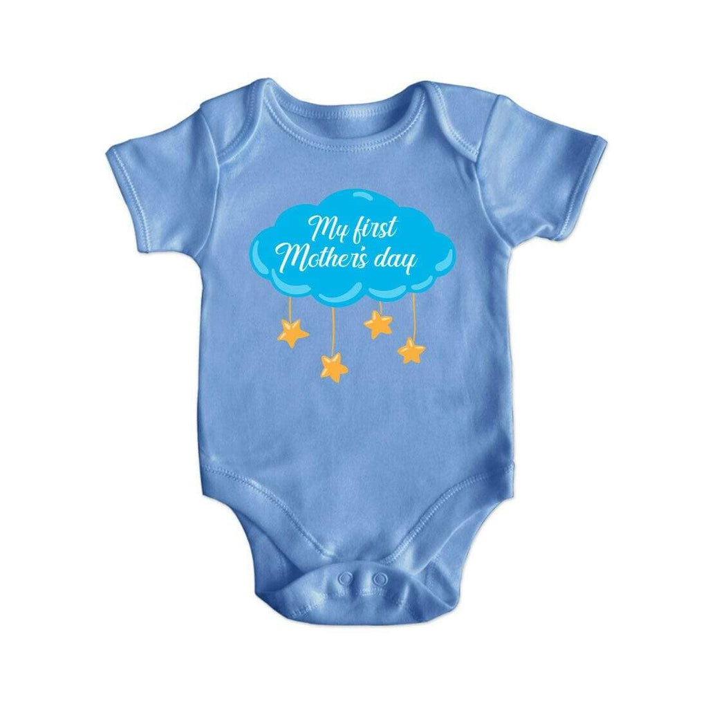 My First Mother's Day Gift Short Sleeve Boy Girl Baby Grow Vest Newborn 0-18M D2