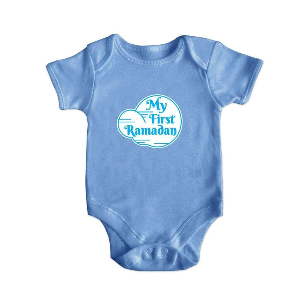 My First Ramadan Short Sleeve Baby Bodysuit Baby Vest Grows Newborn 0-18 D1