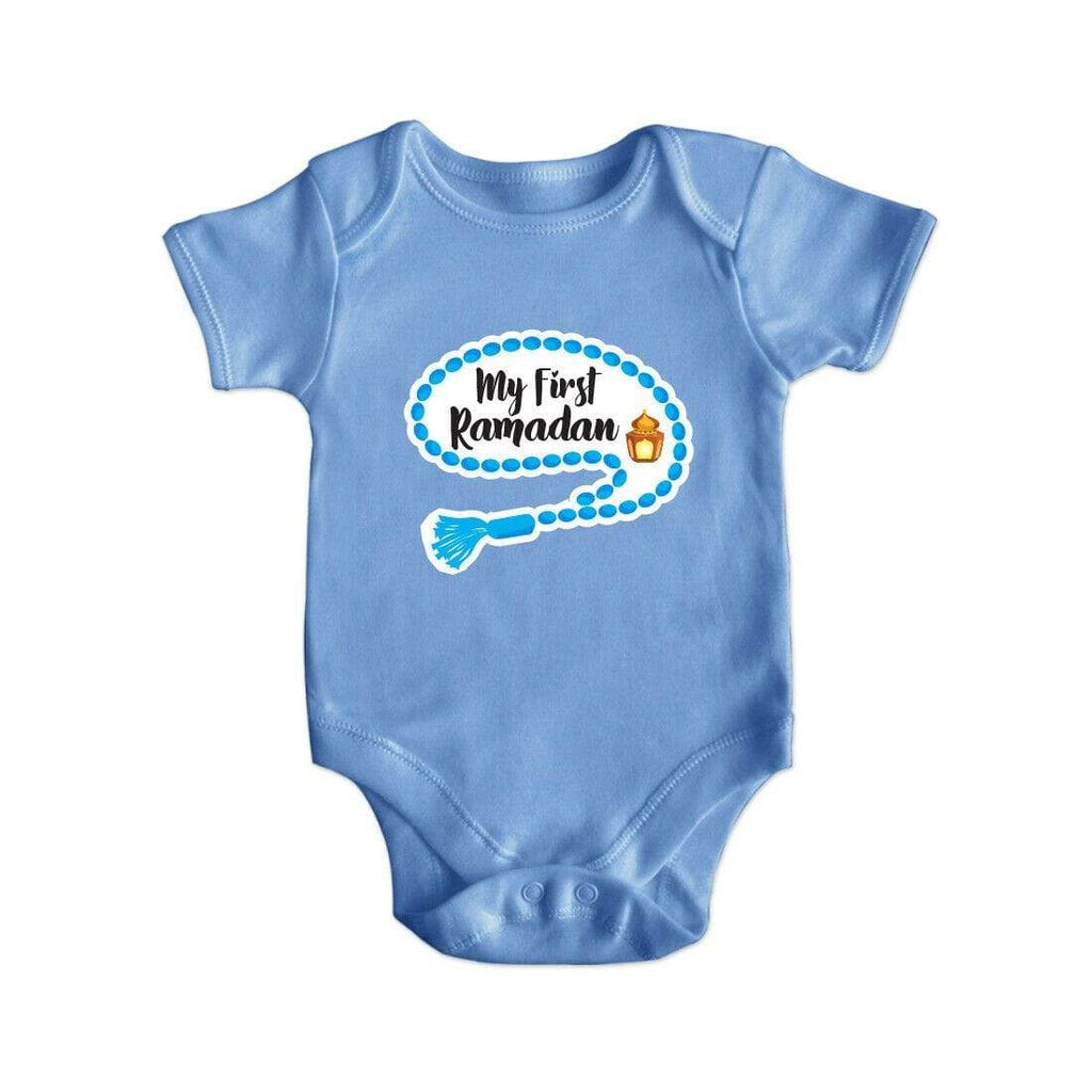 My First Ramadan Short Sleeve Baby Bodysuit Baby Vest Grows Newborn 0-18 D2