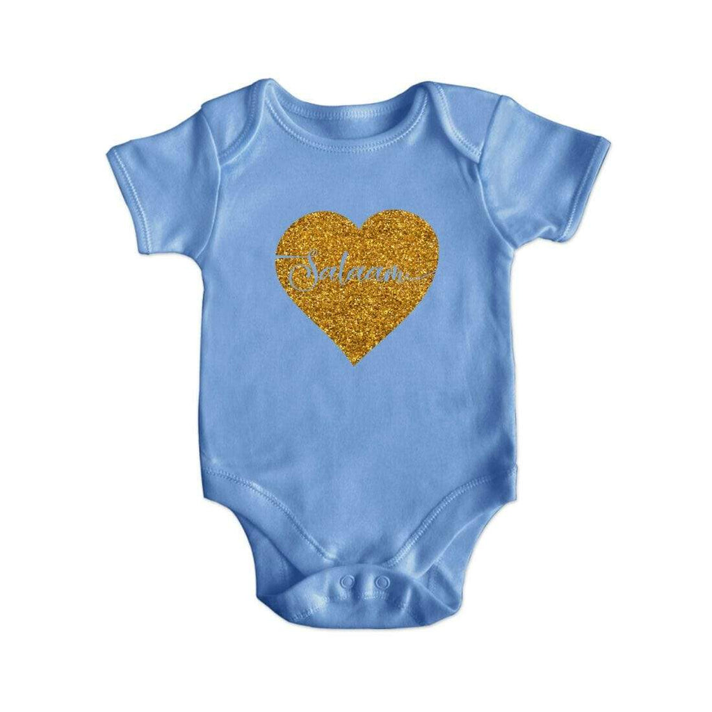 Salaam Islamic Cute Short Sleeve Baby Bodysuit Baby Vest Grows Newborn 0-18