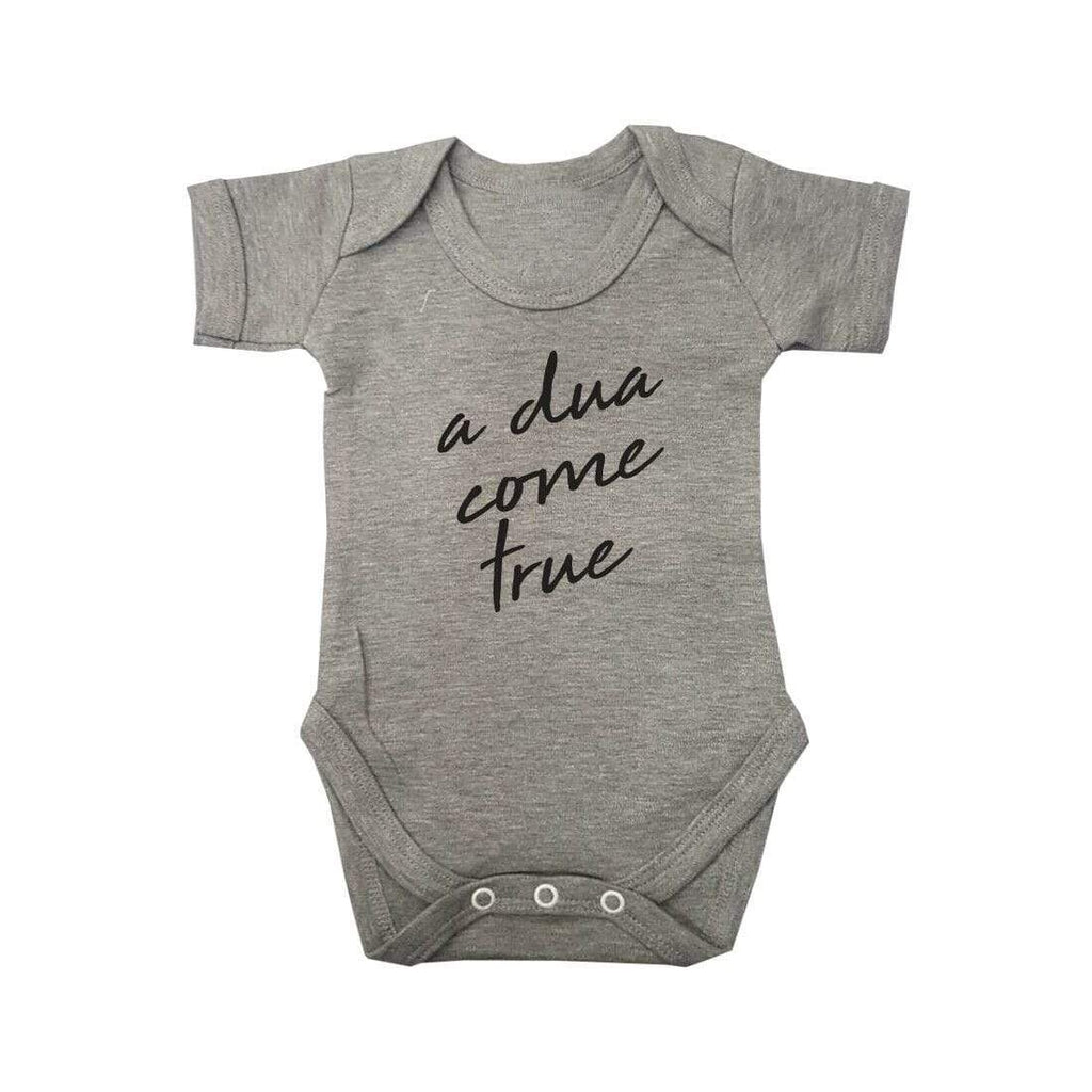 A Dua Come True Short Sleeve Baby Bodysuit Baby Vest Grows Newborn 0-18 D2