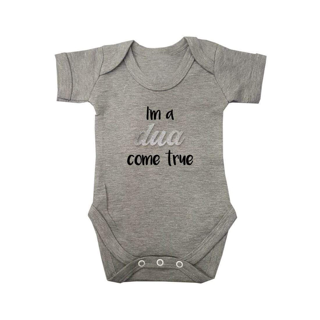 I'm A Dua Come True Short Sleeve Baby Bodysuit Baby Vest Grows Newborn 0-18 D3