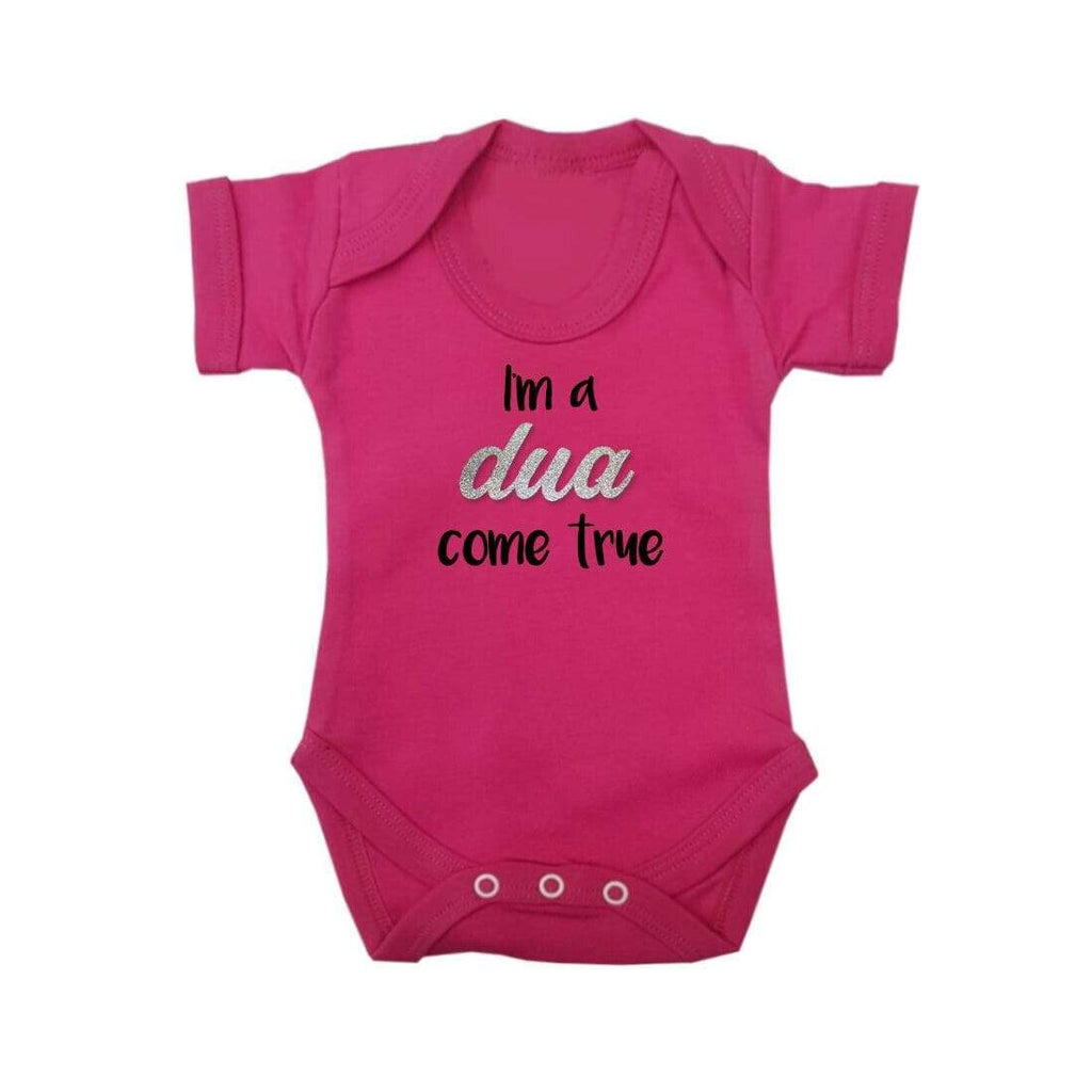 I'm A Dua Come True Short Sleeve Baby Bodysuit Baby Vest Grows Newborn 0-18 D3