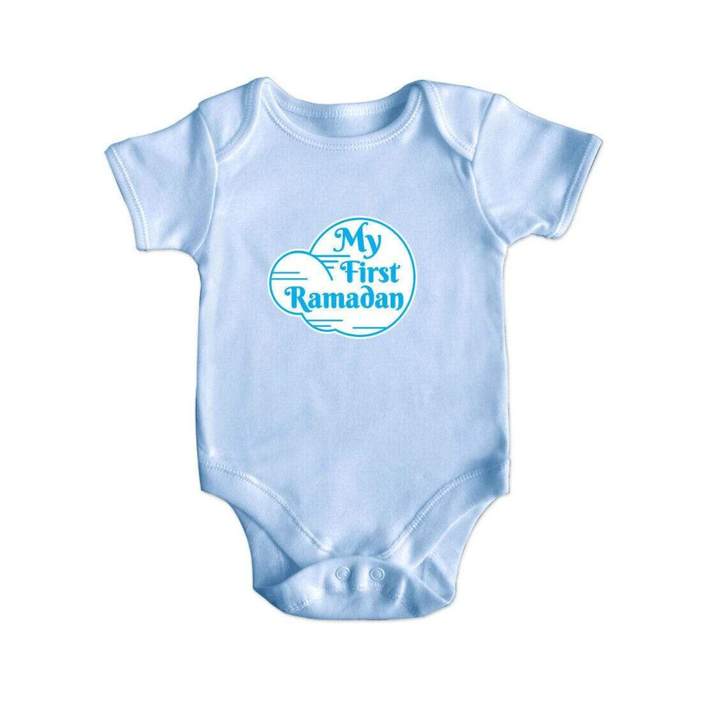 My First Ramadan Short Sleeve Baby Bodysuit Baby Vest Grows Newborn 0-18 D1