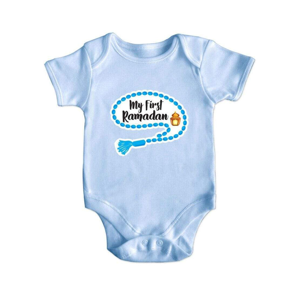 My First Ramadan Short Sleeve Baby Bodysuit Baby Vest Grows Newborn 0-18 D2