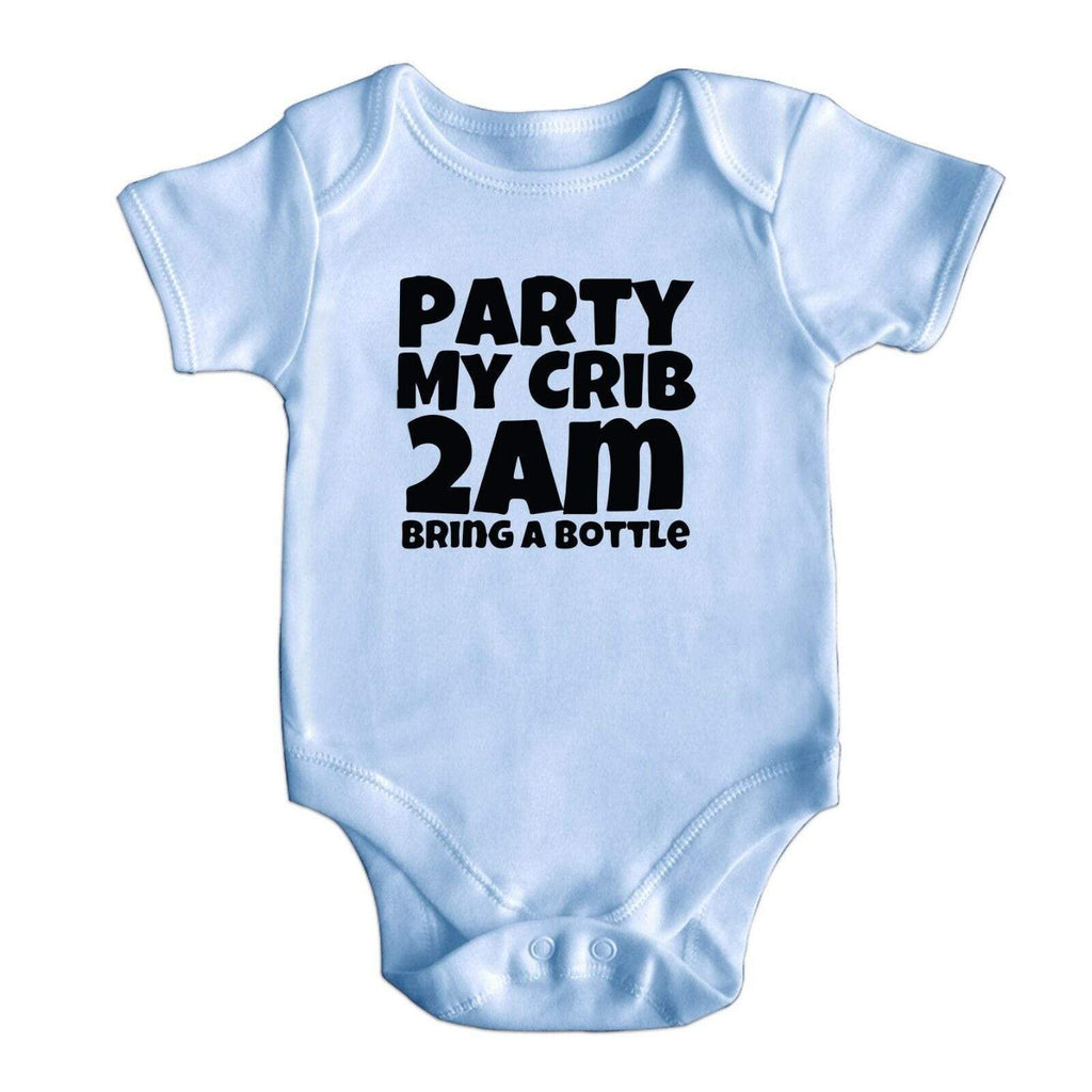 New Funny Short Sleeve Baby Boy Girl Bodysuit Rompers Baby Grows Newborn 0-18 M