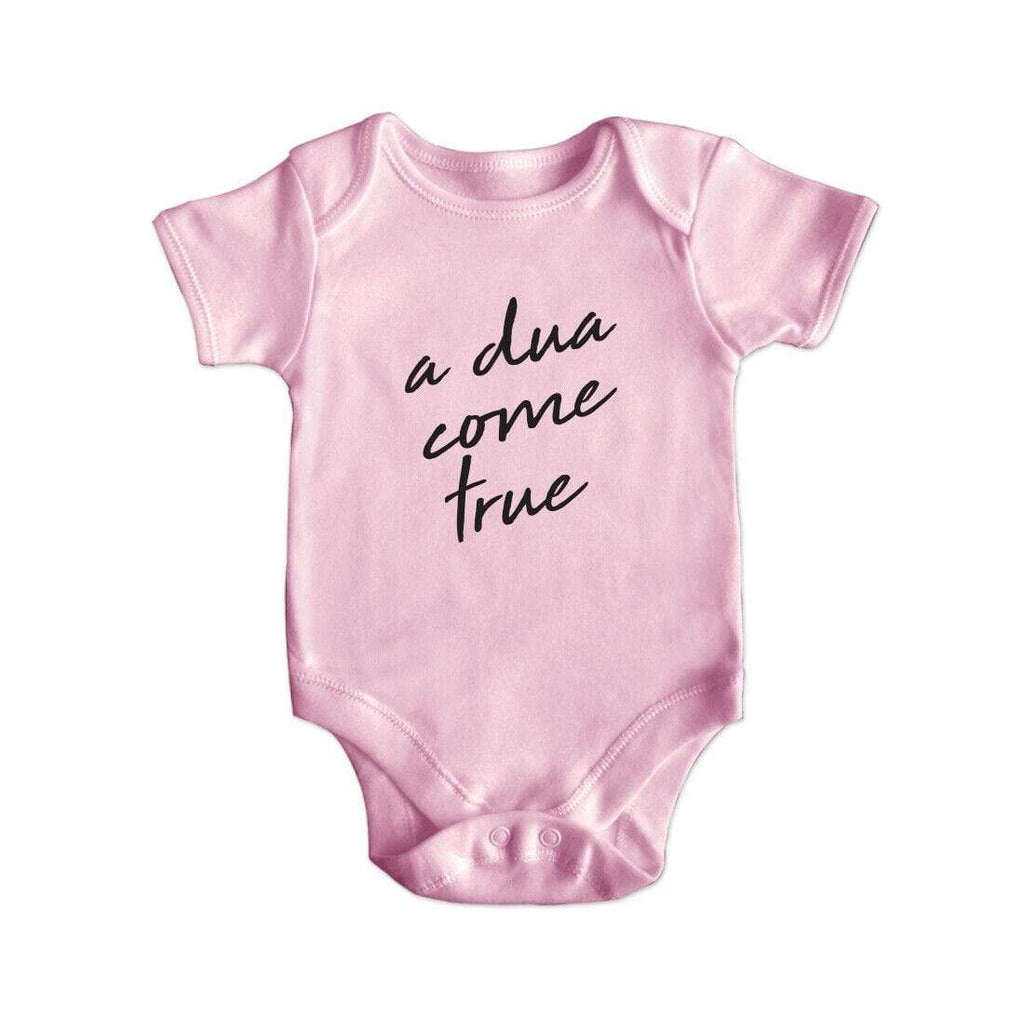 A Dua Come True Short Sleeve Baby Bodysuit Baby Vest Grows Newborn 0-18 D2