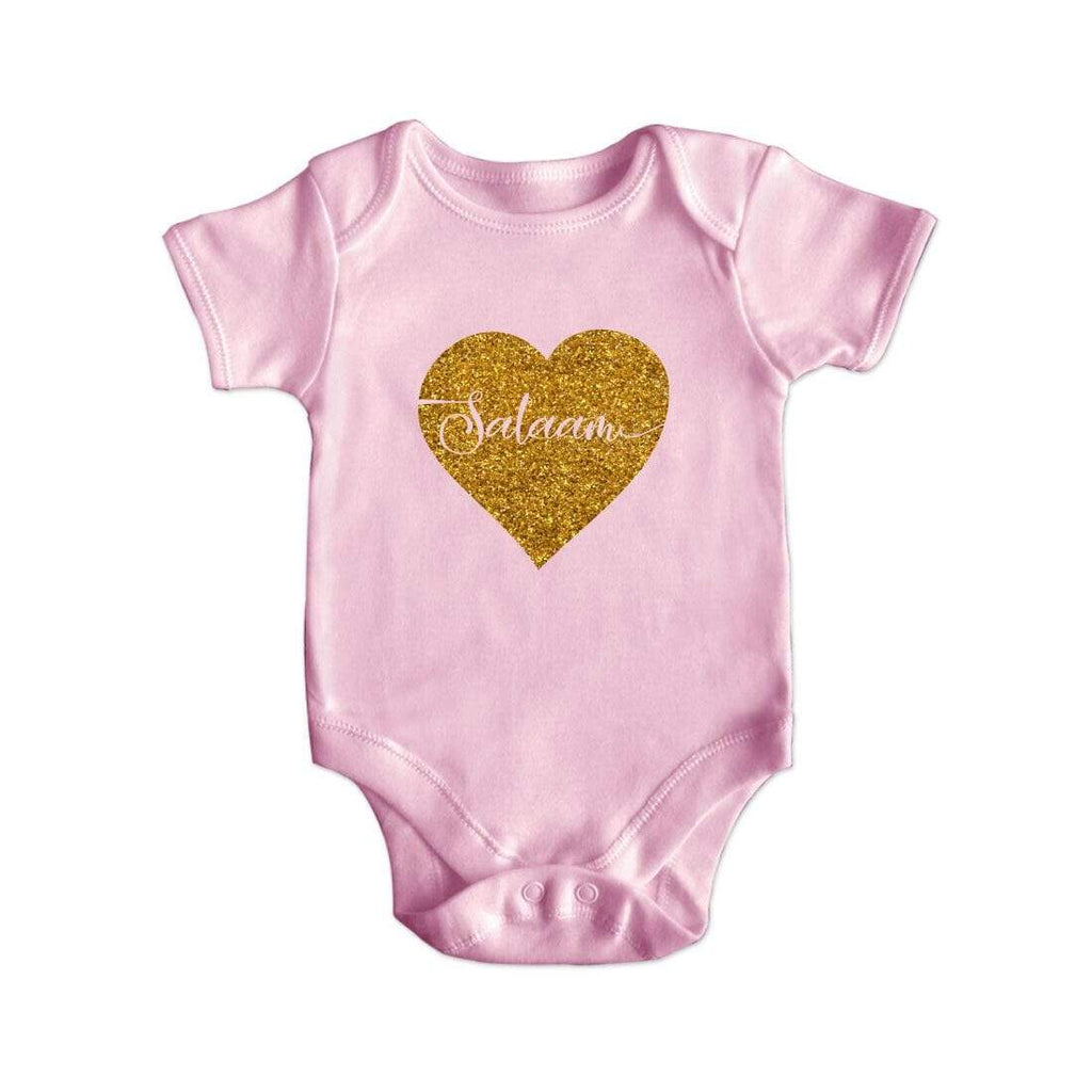 Salaam Islamic Cute Short Sleeve Baby Bodysuit Baby Vest Grows Newborn 0-18