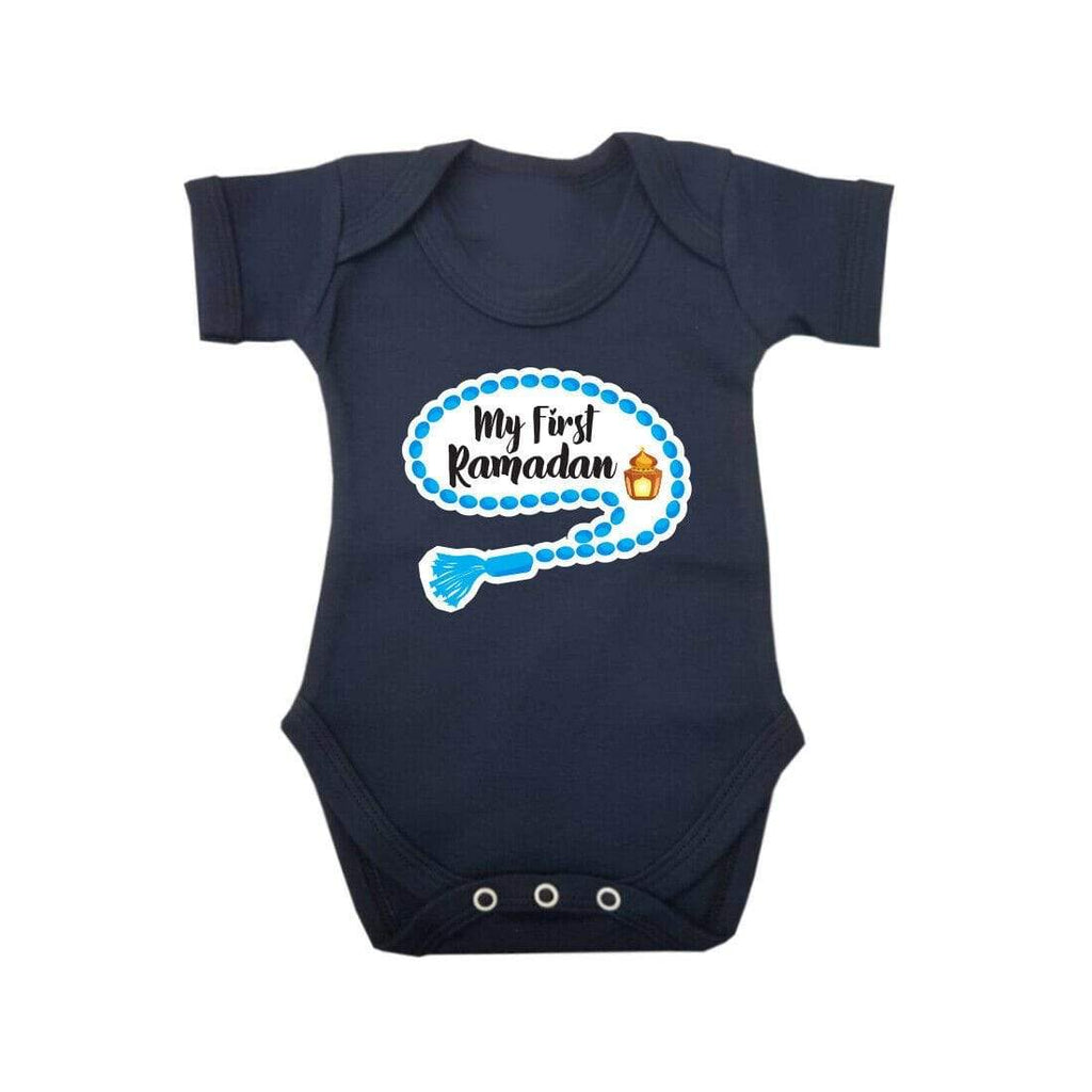 My First Ramadan Short Sleeve Baby Bodysuit Baby Vest Grows Newborn 0-18 D2