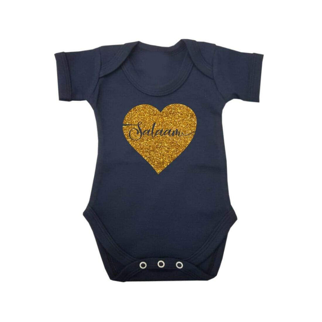 Salaam Islamic Cute Short Sleeve Baby Bodysuit Baby Vest Grows Newborn 0-18