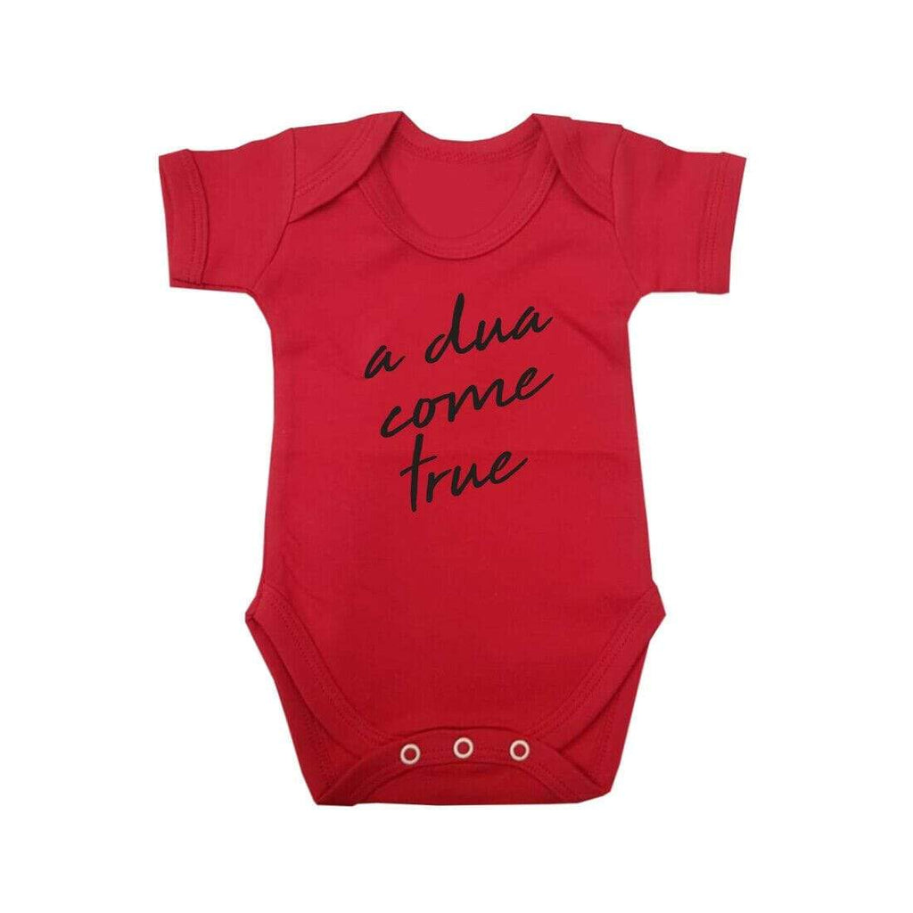 A Dua Come True Short Sleeve Baby Bodysuit Baby Vest Grows Newborn 0-18 D2