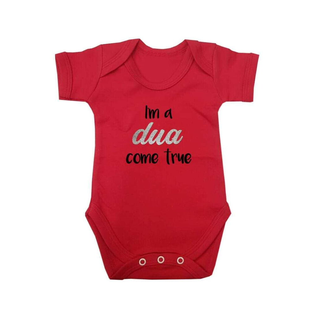 I'm A Dua Come True Short Sleeve Baby Bodysuit Baby Vest Grows Newborn 0-18 D3