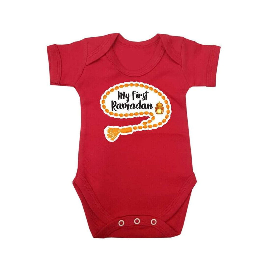 My First Ramadan Short Sleeve Baby Bodysuit Baby Vest Grows Newborn 0-18 D2