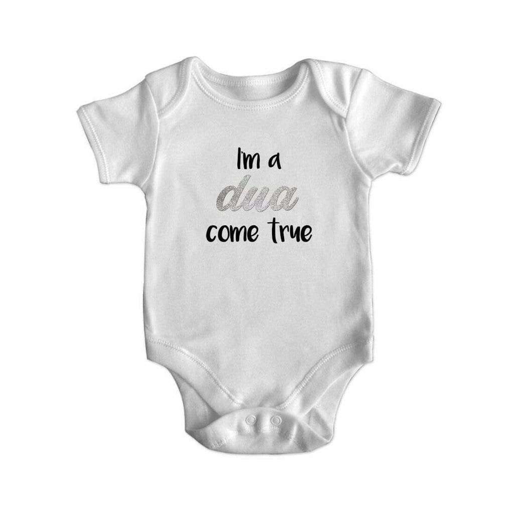 I'm A Dua Come True Short Sleeve Baby Bodysuit Baby Vest Grows Newborn 0-18 D3