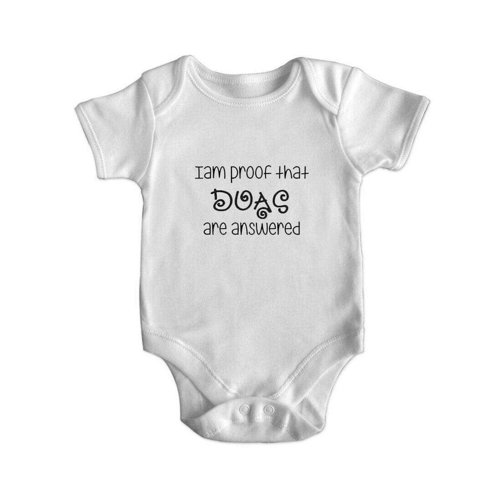 Newest Addition Ummah Short Sleeve Baby Bodysuit Baby Vest Grows Newborn 0-18