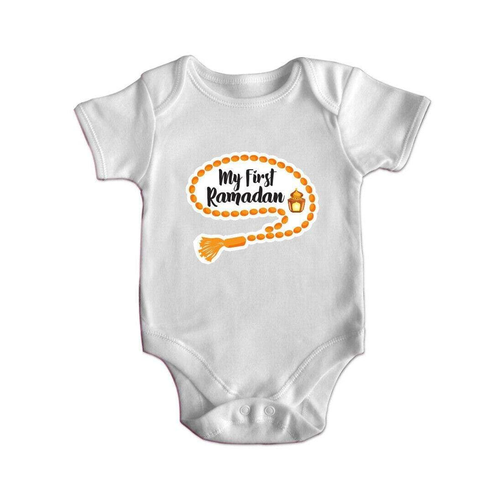 My First Ramadan Short Sleeve Baby Bodysuit Baby Vest Grows Newborn 0-18 D2