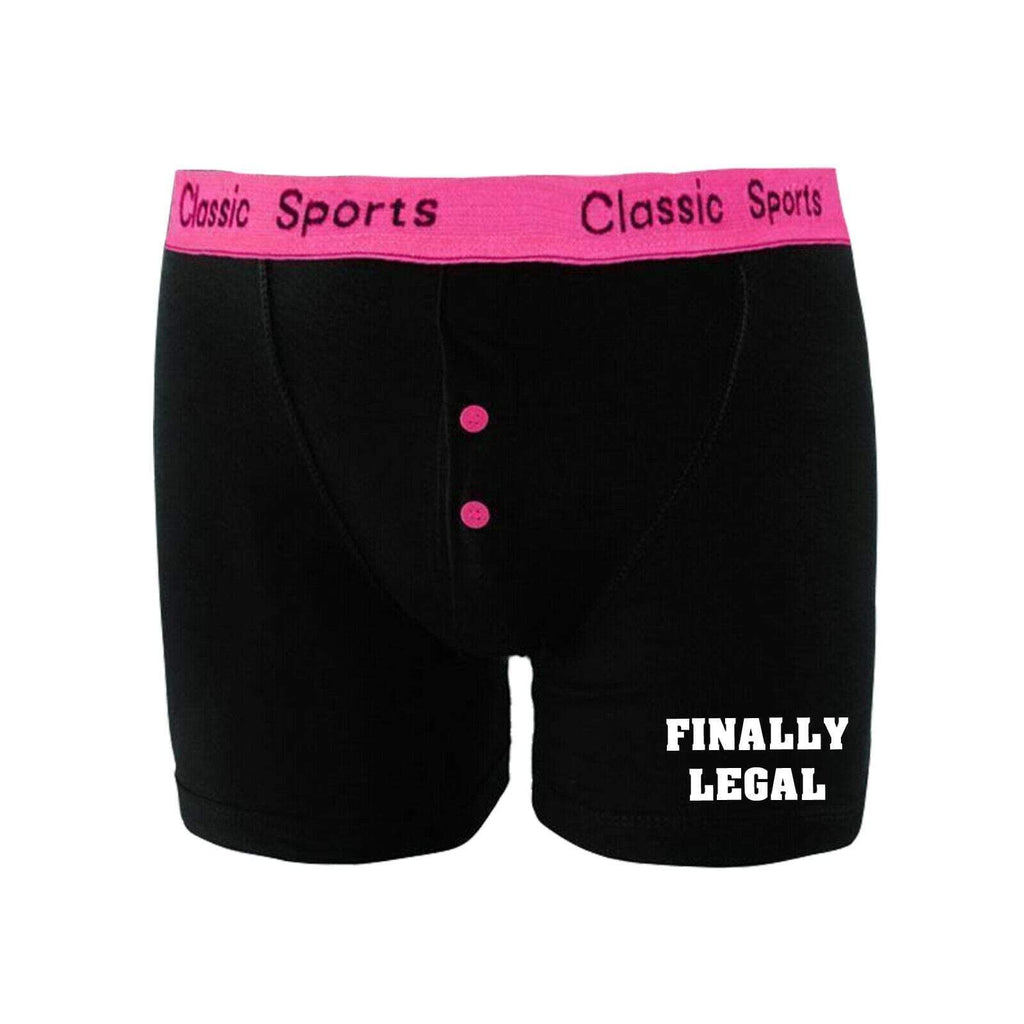 Personalised Men's Wedding Anniversary Gift Neon Boxer Shorts Socks Sets D3