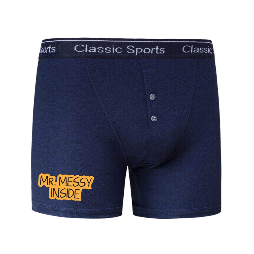 Personalised Men's Wedding Anniversary Gift Neon Boxer Shorts Socks Sets D8