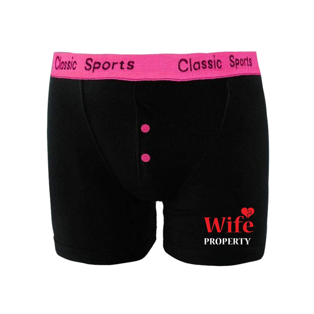 Personalised Men's Wedding Anniversary Gift Neon Boxer Shorts Socks Sets D13