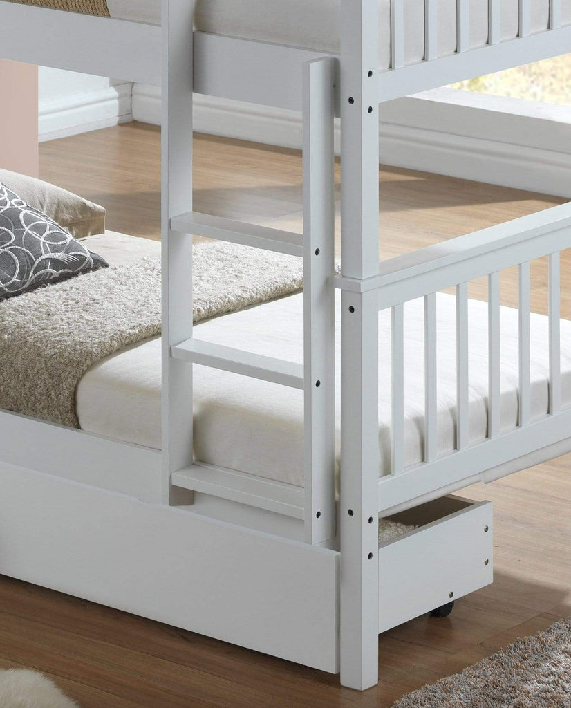 Personalised 2 In 1 White Bunk Bed