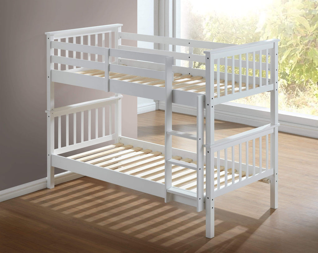 Personalised 2 In 1 White Bunk Bed