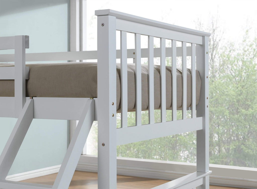 Personalised White Three Sleeper Bunk Bed with Storage - 2 in 1