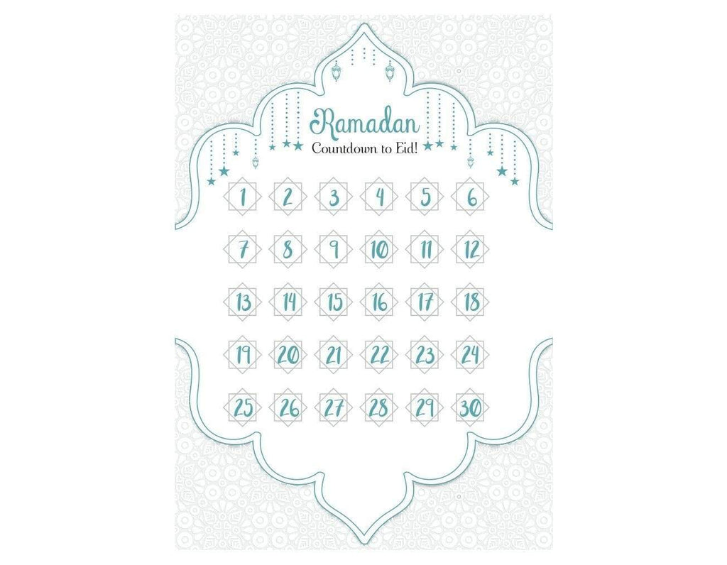 Ramadan Countdown Calendar Children Countdown Begin Till Eid Emailed Version