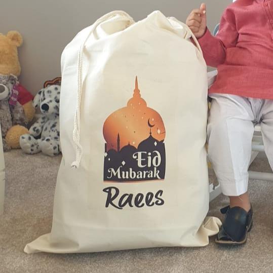 Personalised Eid Gift Bags Sacks Perfect for Eid