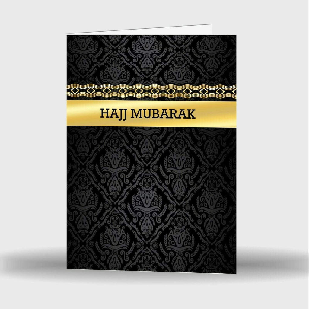 Single Or Pack Of 4 Hajj 2019 & Umrah Mubarak Celebration Greeting Card D3