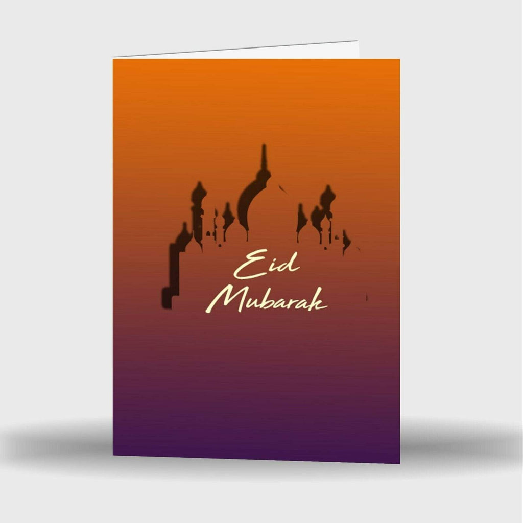 Single Or Pack Of 4 Eid Mubarak Mubrook Celebration Greeting Card Gift Style 24