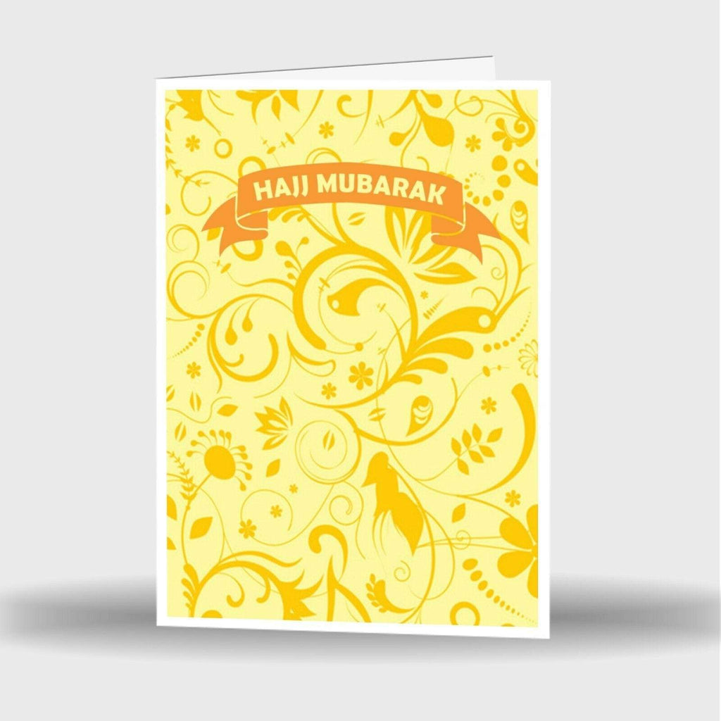 Single Or Pack Of 4 Hajj & Umrah Mubarak Mubrook Celebration Greeting Card S-4