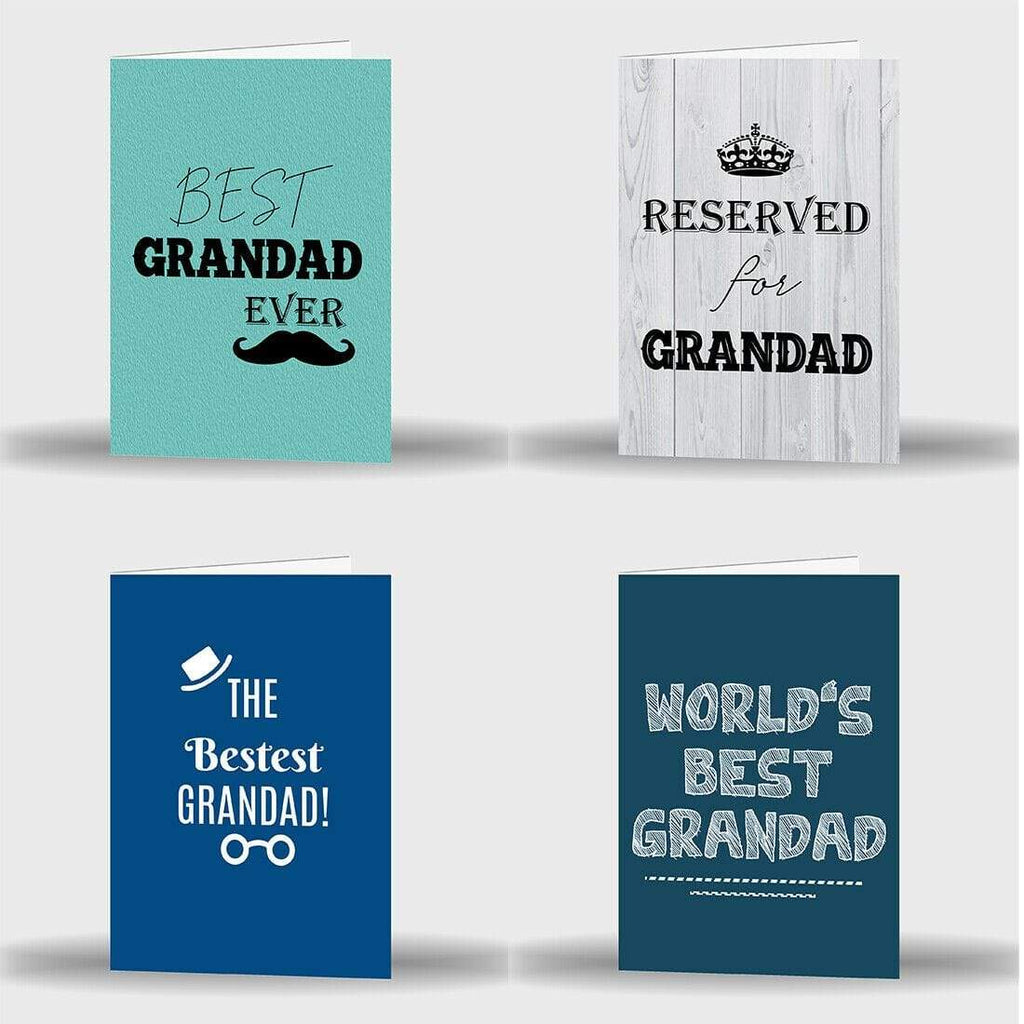 Father's Day World's Best Grandad Grandpa Grandparents Pops Greeting Cards D1