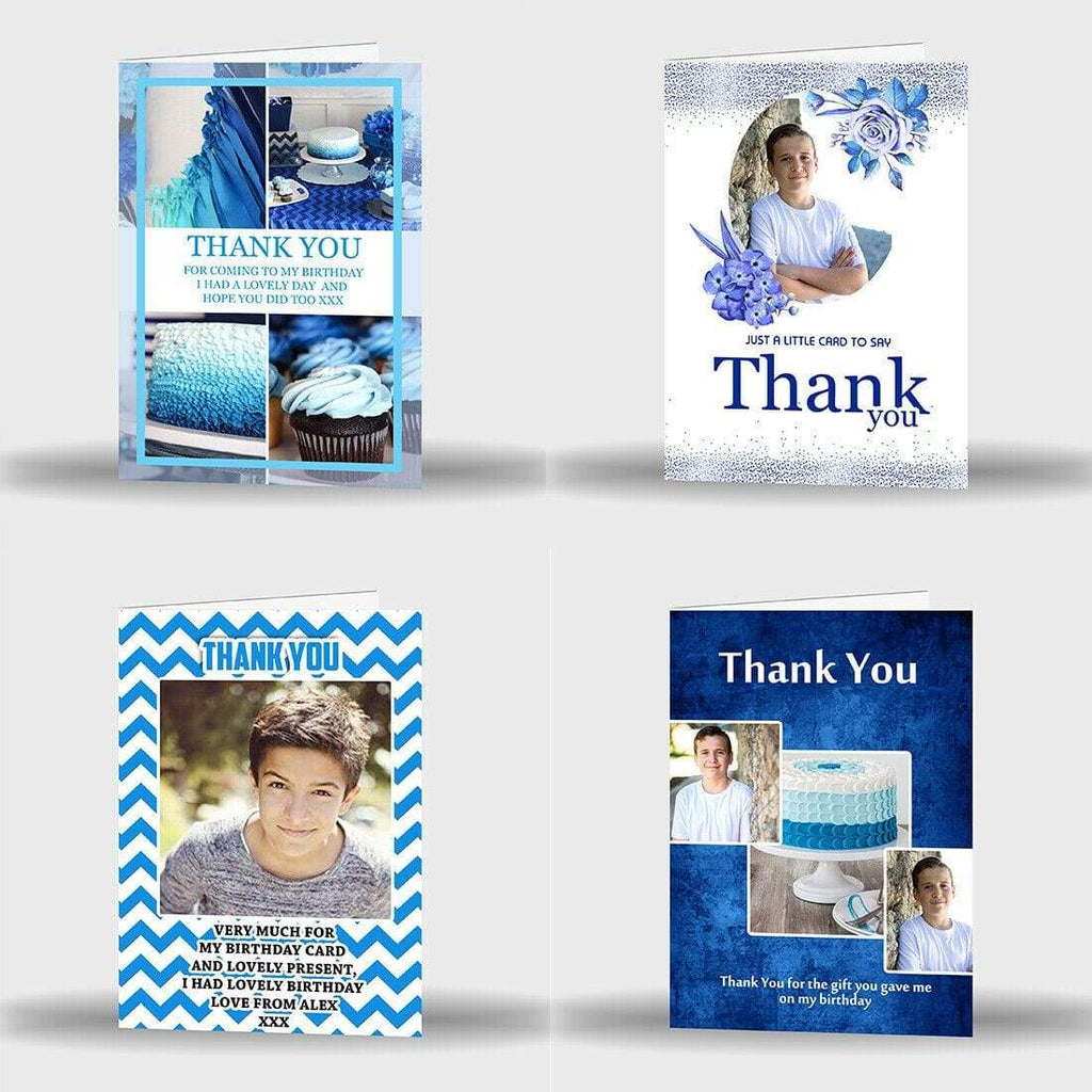 Personalised Celebration Thank You For Joining Birthday Boy Cards Single Or Pack