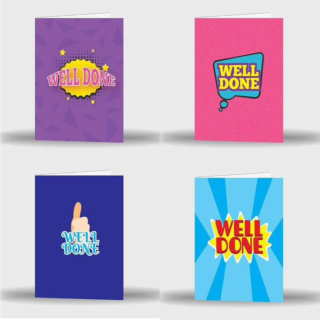 Well Done Greeting Card Gift Pass Exams Graduation Driving Test Job Novelty D2