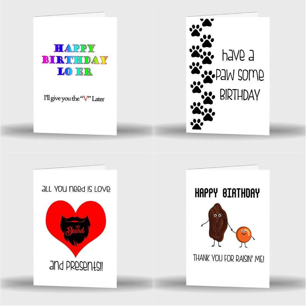 Happy Birthday Cute Funny Humours Joke Thank You Greeting Cards Card D2