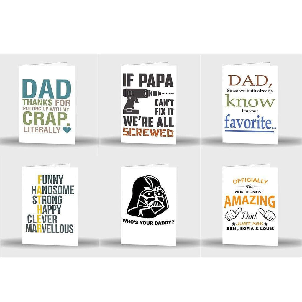 New Father's Day Best Dad Cute Funny Humours Joke Laugh Greeting Cards 2