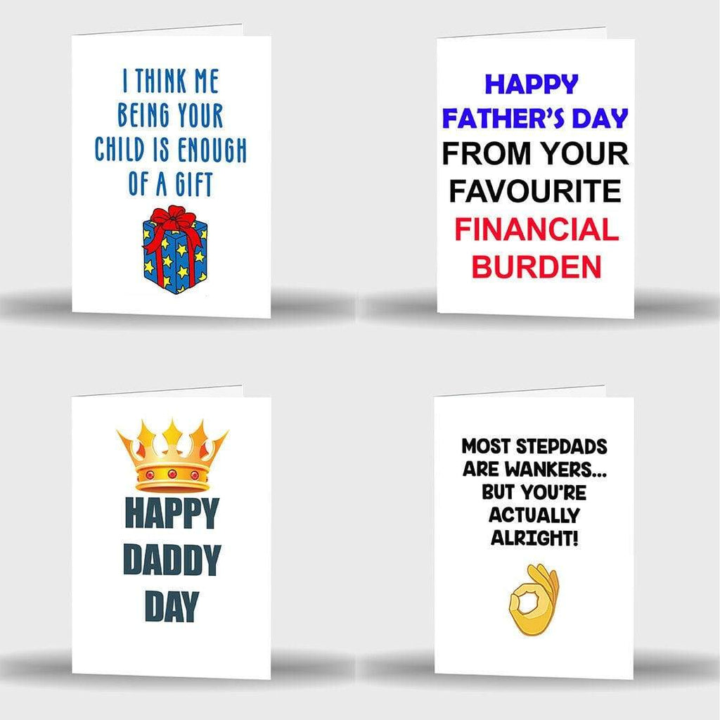 New Father's Day Best Dad Cute Funny Humours Joke Laugh Greeting Cards 16