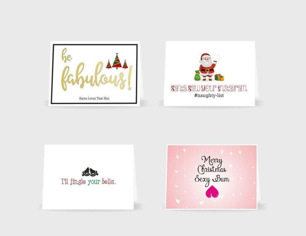 Happy Christmas Xmas Festive Greeting Funny Humours Rude Laugh Greeting Cards D9