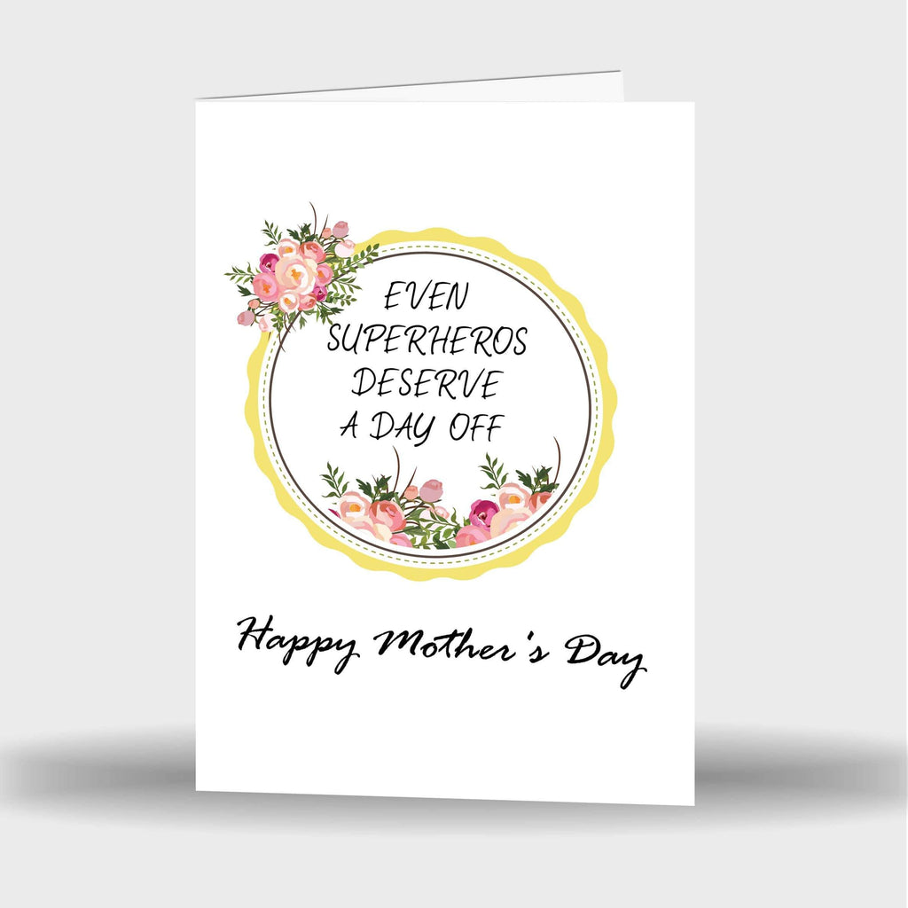 Personalised Special Amazing Mum Superhero Mother's Day Greeting Cards Gift D1