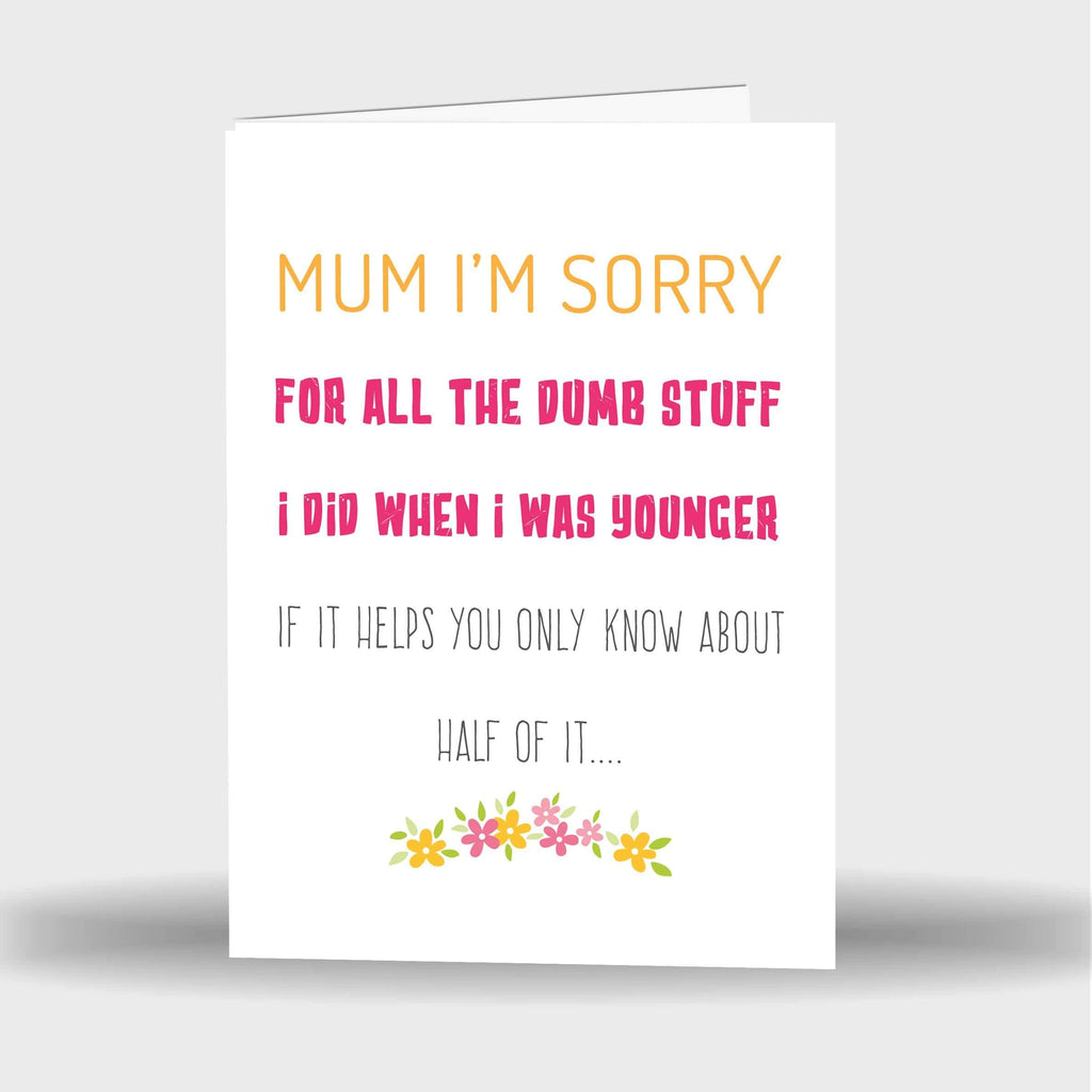 Personalised Funny Rude Humour  Mum Mother's Day 2020 Greeting Cards Gift S3