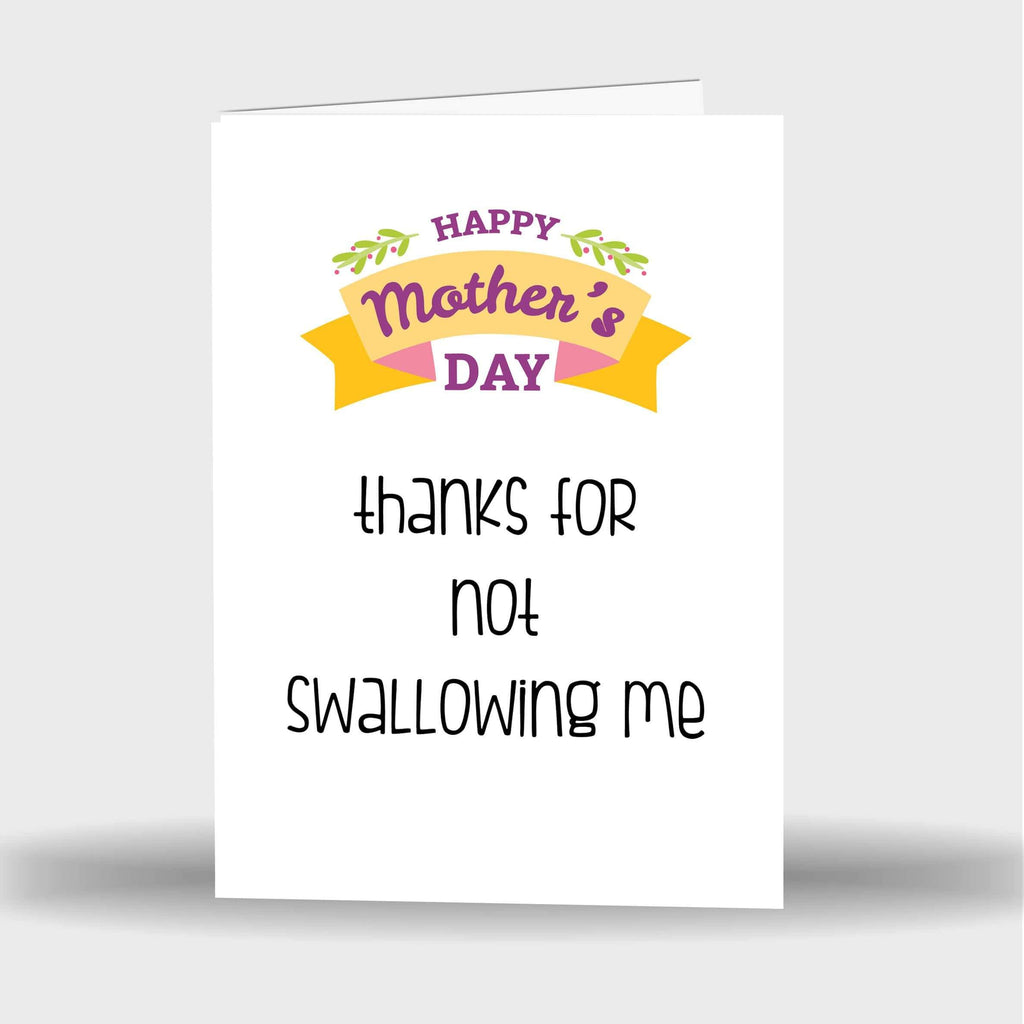 Personalised Funny Rude Humour  Mum Mother's Day 2020 Greeting Cards Gift S3