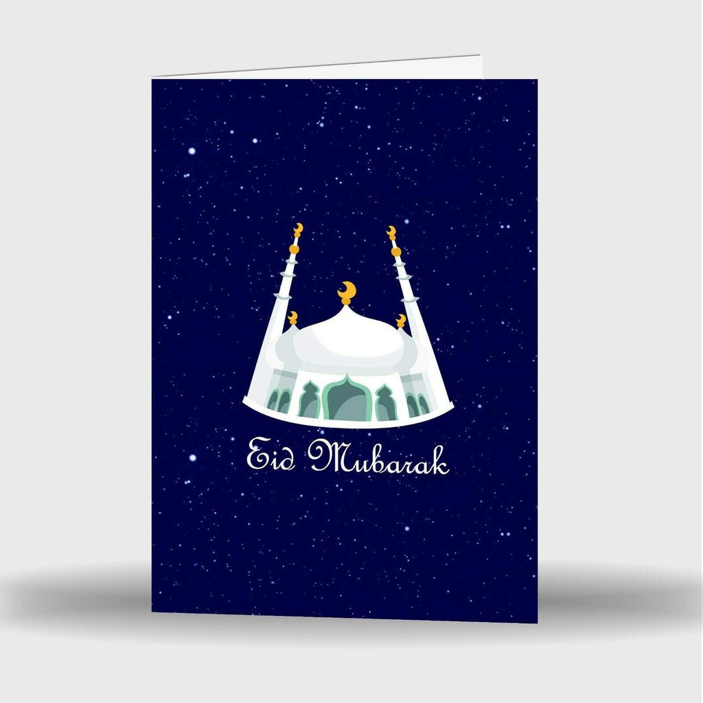 Single Or Pack Of 4 Eid Mubarak Mubrook Celebration Greeting Card Gift Style 20