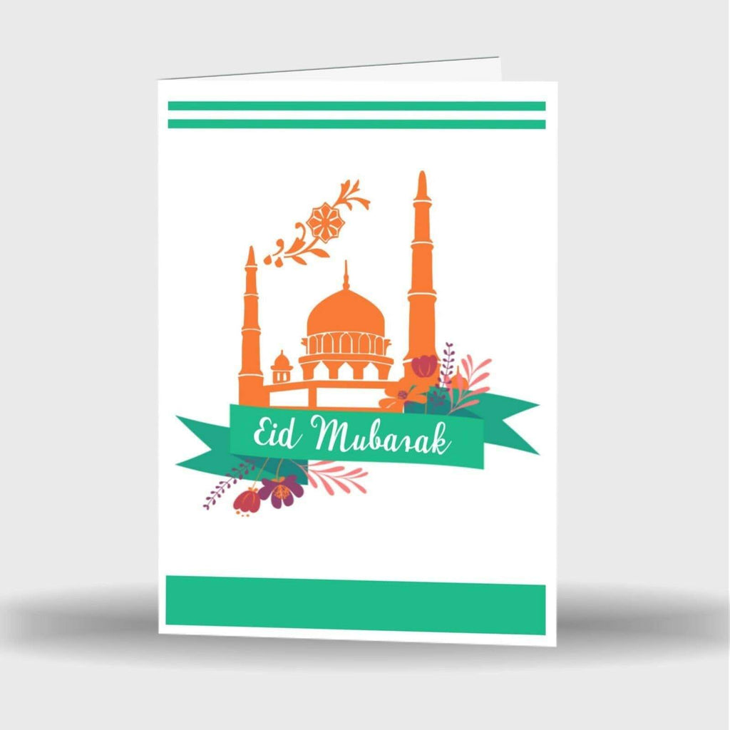 Single Or Pack Of 4 Eid Mubarak Mubrook Celebration Greeting Card Gift Style 8