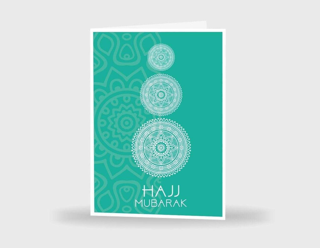Single Or Pack Of 4 Hajj & Umrah Mubarak Mubrook Celebration Greeting Card S-8