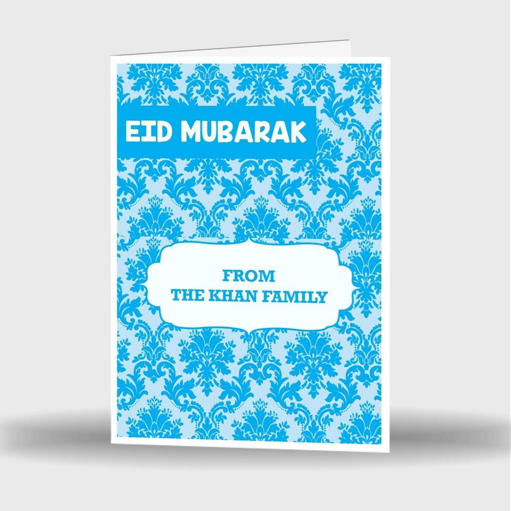 Personalised With Any Name Eid Mubarak Greeting Card Islamic Single Cards 2